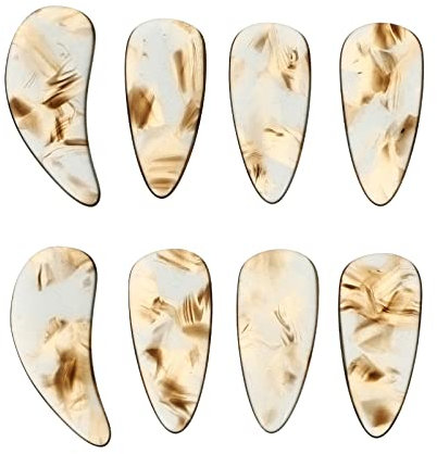 Mikinona Nail Supplies 8 Stück Lautenabdeckungen Zither Adult Instrument und Guzheng Zubehör Protektoren Nägel Nagelübung Musikfingerbrett Erhu Fingerspitze Fake Plektrum Sadhu Gitarrenplektren