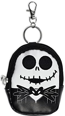 Disney The Nightmare Before Christmas Black and White Mini Backpack Keychain