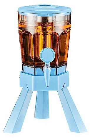 Distributeur de tour de bière de 3 litres Distributeur de boissons refroidisseur de bière avec tube de glace pour les bars Restaurant Party,Blue