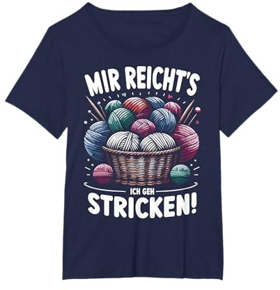 ARTIPALATI Geschenke Damen X-Small Schwarz Mir Reichts Ich Geh Stricken Strickerin Strickt Strickerin T-Shirt