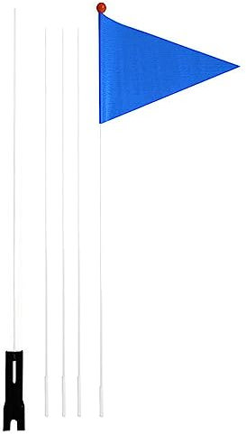 WEITING Fahrradflaggen für Sicherheit,Reflektierende Fahrradanhänger-Sicherheitsflagge - Outdoor-Flaggen Sicherheitsflagge 2,2m - Reißfeste Fahrradfahne mit Glasfaserstange für Outdoor-Fahrradfahren