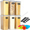 Cinnani 2.8L Contenitori Ermetici per Alimenti 6 Pezzi, Contenitori Plastica Cucina Organizer con Coperchio, Senza BPA Organizer Cucina per la Conservazione di Pasta, Cereali, Muesli, Farina