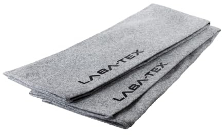 LABA-TEX Barriera Antiallagamento/Paratia, 150x25cm, 2x15L, Grigia, Monouso | Attivata ad acqua, protezione immediata, senza sabbia, monouso, robusta, assorbe fino a 15 litri, maniglie