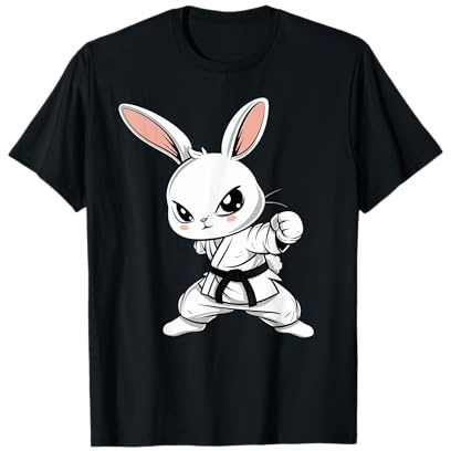 Karate Bunny Martial Arts Funny Cute Kawaii MMA Jiu Jitsu T-Shirt