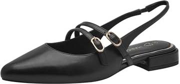 Marco Tozzi dam 2-29409-44 ballerinaskor, svart, 42 EU, svart, 42 EU