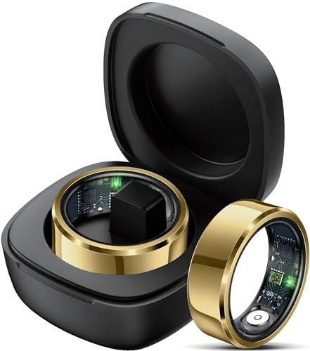 Smart Ring Heart Rate Monitor Blood Pressure Sleep Tracker Blood Oxygen Health Ring Pedometer Step Counter Calorie Waterproof for