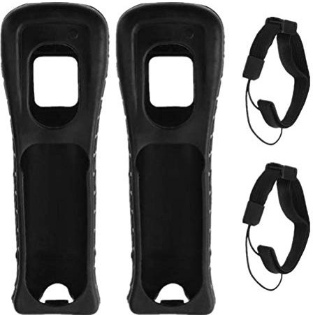 shenruifa Étui de en Silicone et Dragonne Antidérapante Compatible avec la Télécommande Poignée Droite Poignée Droite (Noir)