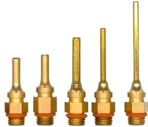 Ugello in rame for pistola for colla a caldo – Ugelli lunghi, corti, di piccolo diametro e di grande diametro, for applicazioni di precisione(2.0x70mm)