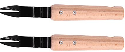 Sarchiatore Manuale con Testa Biforcuta, Rimuovi Sarchiatore Manuale con Testa Biforcuta, Strumento Estrattore Manuale per Erbacce Pala Sarchiatore Manuale con Testa Biforcuta