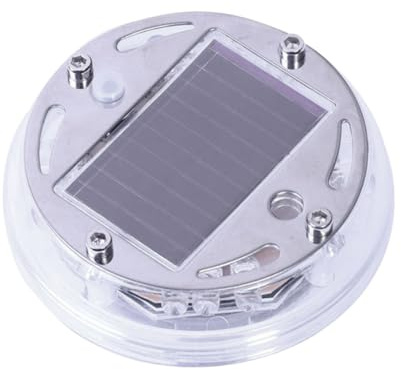 TOPBATHY Solar Energy Led Car Tire Rim Wheel Centre Hub Light Flashing Modes Rechargeable Easy to Install Car Accessory