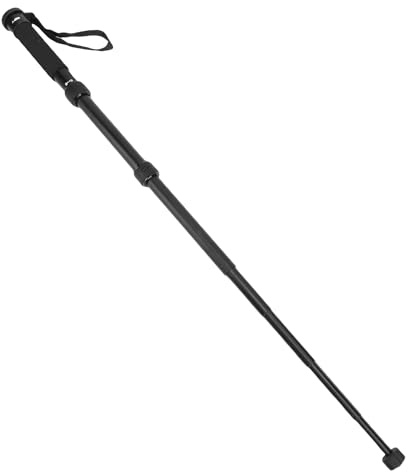 Denash Monopode della Telecamera a 7 Sezioni Portatili, Lega di Alluminio, Altezza di 155 Cm, Carico da 5 Kg, Supporto per Telecamere Mirrorless DSLR, Manico Non Slip, Cinturino da