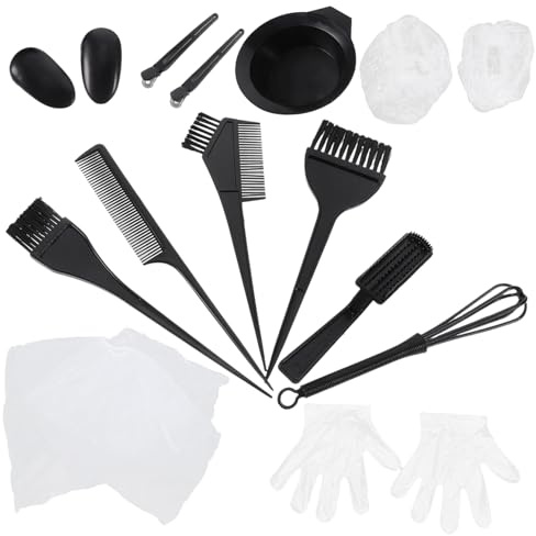 BATHVEVE Kit De Tinte Cabello Herramientas Para Teñir Casa Tazón Peines Cubreorejas Fácil De Usar y Limpiar