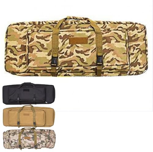Lange Jagdtasche,Gewehrtasche 2 Langwaffen,Luftgewehr Tasche,Gewehrkoffer Futteral Langwaffen Fürpistole Gewehr Range Bag Für Jagd Schießstand Schusswaffentransport