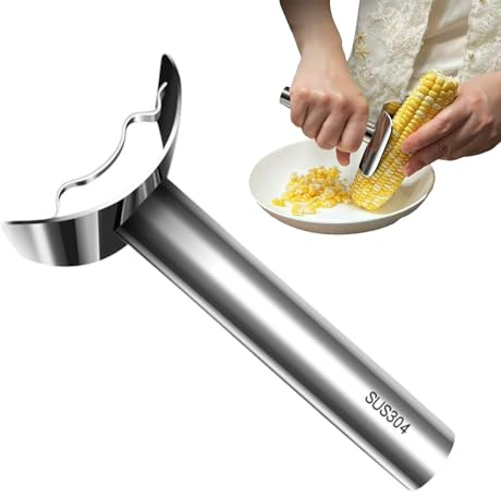 Sbucciatore Di Mais,Acciaio Inossidabile Sbucciatore Spelatore Trebbiatore per Mais | Taglia Rimuovi Utensile Cucina Gadget Rapido Trebbiatore per Alimenti