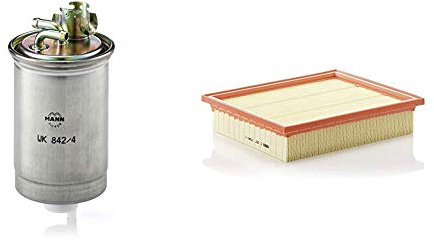 Original MANN-FILTER Kraftstofffilter WK 842/4 – Für PKW, LKW, Busse und Nutzfahrzeuge & MANN-FILTER C 27 154/1 - Luftfilter - für PKW
