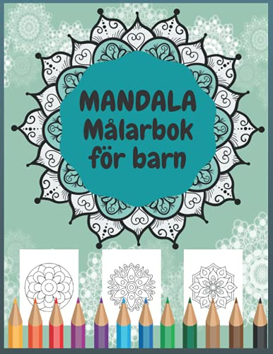 MANDALA Målarbok för barn: Lätta mandalas för barn | 50 unika mönster för att lugna ner barn, stressfri avslappning terapeutisk aktivitet| ingångsnivå