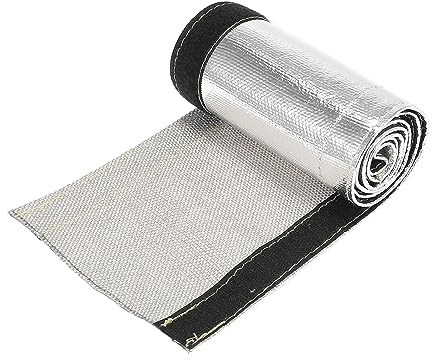 X AUTOHAUX Gaine de protection thermique aluminisée pour voiture de 1 1,0 m ID 1 m