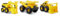 Caterpillar - Pack de 3 véhicules 25 cm - Camion Benne, Excavatrice et Chargeur Frontal Jaune
