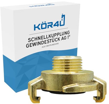 kör4u Schnellkupplung 1 Zoll AG, aus Messing