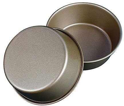 Yardwe Lot de 2 Moules à Cheesecake Ronds Antiadhésifs pour La Cuisson (2 Pièces)