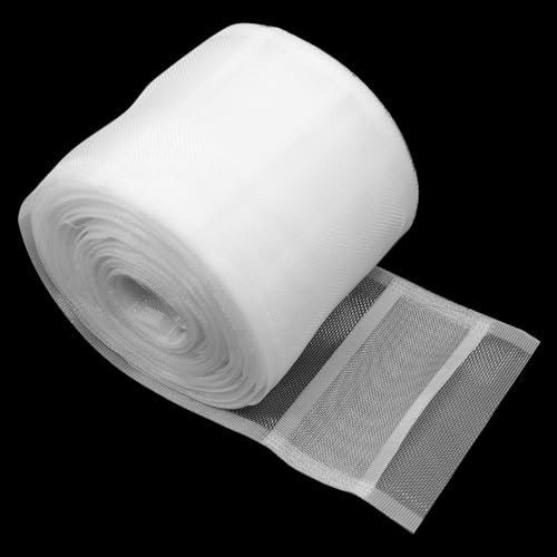 ZHIYUQL Gardinenband 10Mx10CM Vorhangband zum Aufnähen Transparent Kräuselband Schlaufenband Bleistiftfaltenband mit Schlaufen für Gardinenstange