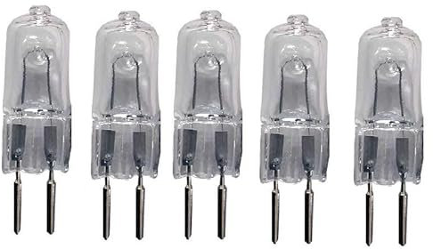 JZLBBC 5 Pièces Ampoules Halogène G5.3 Ampoule Halogène G5.3 220V 35W Halogène Lampe Capsule G5.3 Blanc Chaud Dimmable,35W