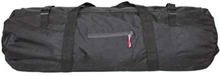 Bolsa de carpa 1pc Impermeable con cremallera con manijas de 30x10x10 pulgadas de 20 kg de carga pesada de carga de almacenamiento de carpas antirrobo plegable.