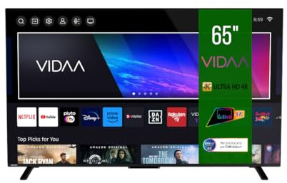 Toshiba Smart VIDAA TV 65 Ultra HD 65UV2363DA TV 4K 65 Pollici, Televisore LED Compatibile con Alexa, DVB-T2, Tecnologia LED, Dolby Vision HDR10, HDMI 2.1