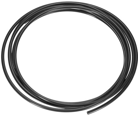 sourcing map Pneumatic Air Line Tubing 8mm OD x 6mm ID 5 Meters(16.4 FT) Air Compressor Nylon Tubes Polyamide Air Tubing Hose Tube for Air Compressor Water Fluid Transfer, Black