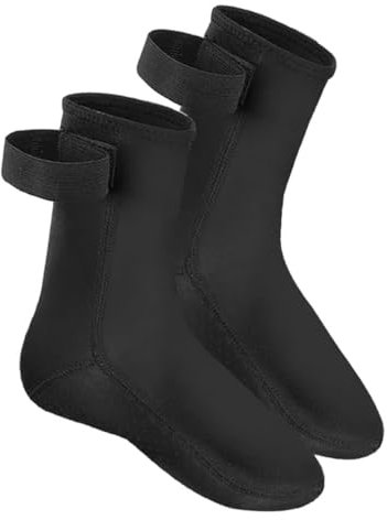 BESPORTBLE 1 Paar Tauchen Socken Schwimmsocken Damen Wassersocken Socken Surfschuhe Sandvolleyballsocken Socke Zum Tauchen Poolsocken Wassersocken Für Damen Sandsocken Herren Neopren Black