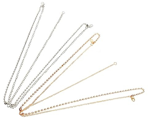 WEKADRIN 4stücke Kopfkette mit Strasssteinen Haarschmuck für Damen Kopfschmuck für Hochzeiten und Partys Funkelnder Kopfschmuck für Braut und Brautjungfern