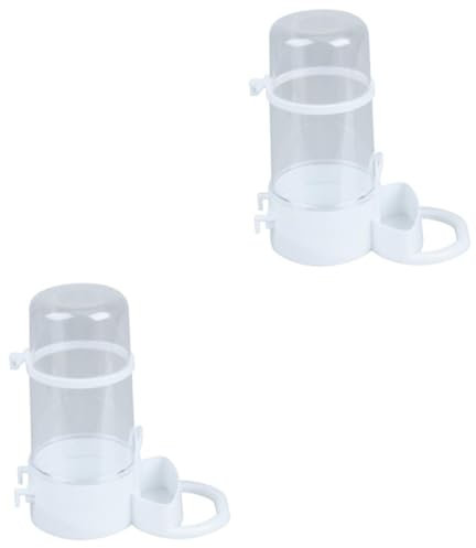 HAPINARY 2pcs Pet Supplies Automatic Feeder for Hamster Rotating Food Dispenser Storage Container Safe Material Easy to Assemble