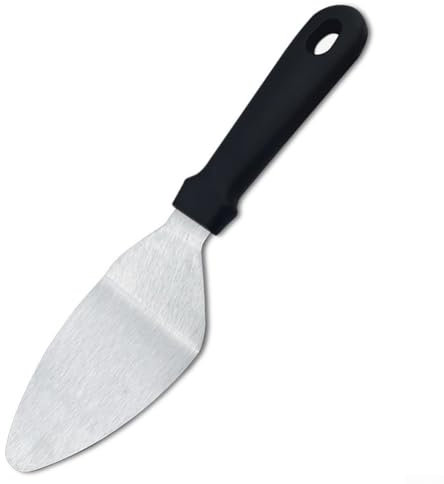 Pizzaschaufel aus Edelstahl mit Holzgriff für Backbedarf (Gummigriff)