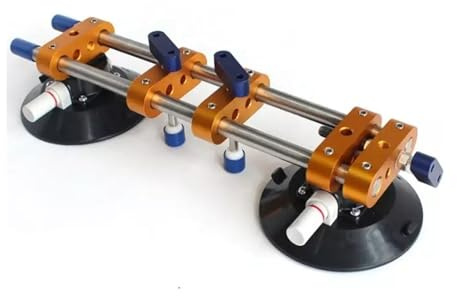 Ventosa de vacío manual goma 6 pulgadas for losas cuarzo, granito y piedra, niveladora juntas, herramienta for instalación encimeras sólidas objetos pesados