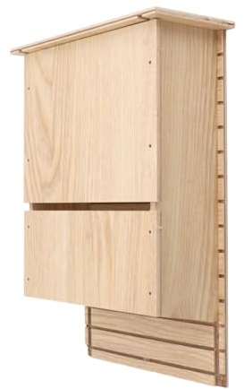 Jiawu Fledermausaus für die Auzenberich-Färterfester Fledermaaushaus-Bausatz Einstöckiger Fledermauskasten-Tunterschlupf Aus