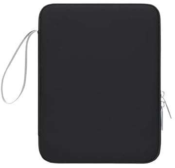 Dragkedjeväska lämplig for Samaung surfplatta 10-11 tum, 11,5-13 tum bärbar ärm stötsäker påse(Black,10-11 inch)