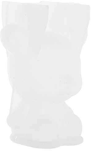 IWOWHERO Molde de Silicona para Epoxi 3d Forma de Ciervo, Antiadherente, Fácil de Limpiar, Tamaño Mediano, Color Blanco, Molde para Decoración del Hogar y Manualidades DIY