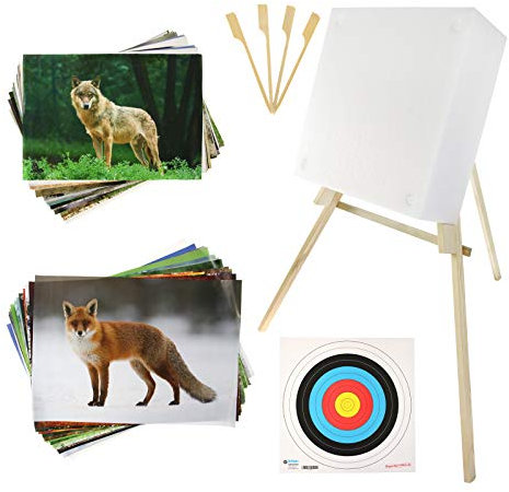 BSW STRONGHOLD EINSTEIGERSET | Zielscheibe aus Schaumstoff - inkl. Ständer und Auflagen (60x60x10, Soft); Zubehör für Bogenschießen, Pfeil und Bogen, Bogensport