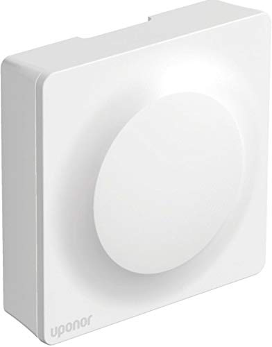 Uponor Base para termostato público Smatrix T-143 Bus RAL9016, hasta 4 unidades en un sistema, con tecnología de autoequilibrado, color blanco (referencia 1086972)