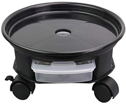 HEMOTON Rollbarer Pflanzenuntersetzer 13 Zoll Mit Rollen Und Stoppbremse Mobilität Für Blumentöpfe 33X33X7 cm Ideal Für Garten Und Balkon Pflanzkübel Transporthilfe Und Schutz