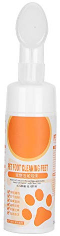 Okuyonic Hundefußreinigungspflege, Wasserloses Pflegezubehör Pfotenreiniger Sanfte Massagebürste für Hunde Katzen für Heimtierhandlung