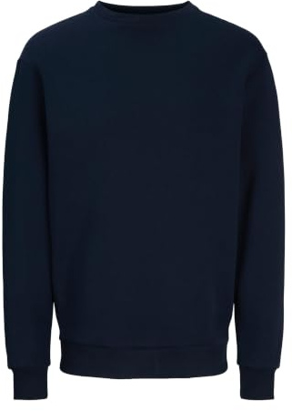 JACK & JONES Jjebradley Sudadera Crew Noos, Sudadera Hombre, Marino, L