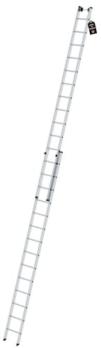 PROREGAL Sprossen-Schiebeleiter 2-teilig ohne Traverse 2x14 Sprossen | Leiter, Teleskopleiter, Trittleiter, Bockleiter, Sprossen-Doppelleiter