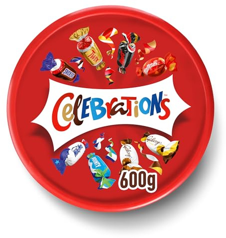 Celebrations Schokolade, Mini-Schokoriegel Snacks, Großpackung, 600 g | Celebrations Schokoriegel-Mix mit Mars, Snickers, Bounty und mehr, perfekt zum Verschenken und für gesellige Momente