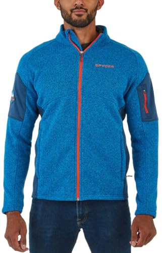 Spyder Herren Empire Jacke mit durchgehendem Reißverschluss, Blau, XX-Large