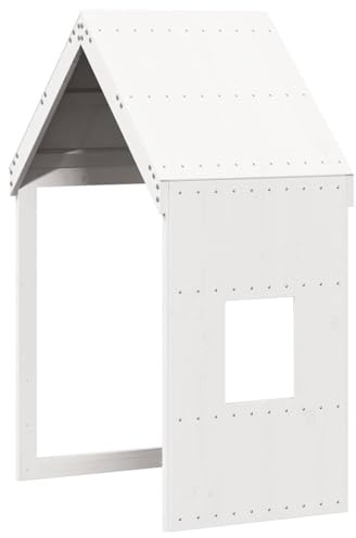 vidaXL Tetto per Letto Bambini Bianco 60x89x134,5 Legno Massello Pino, tetto per letto, tettoia per letto bambini, baldacchino per letto bambini