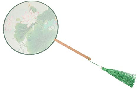 ULDIGI Translucent Silk Fan Chinesischer Handfächer Mit Quasten Halbtransparent Für Hochzeiten Tanzaufführungen Stilvolle Dekoration