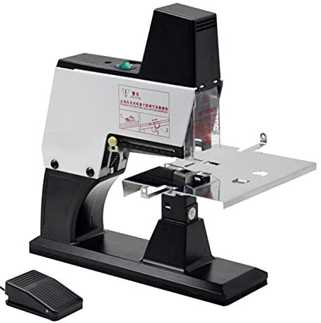 XUCS Grapadora Eléctrica De Escritorio, Máquina De Encuadernación Resistente A3, Grapadora Plana/de Sillín, Grosor De Encuadernación De 40 Hojas, para Oficina Y Hogar, Negro