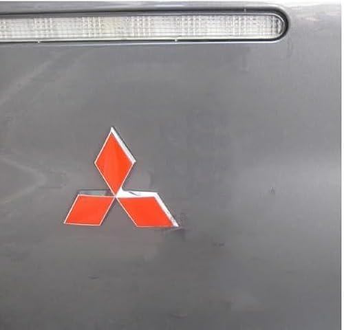 SJSHOPS Auto Emblem für Mitsubishi Evo,Auto Buchstaben Logo Buchstaben 3D Aufkleber,Auto Emblem Logo Aufkleber 3D Metall Emblem Auto Aufkleber,Aufkleber Mit Autologo