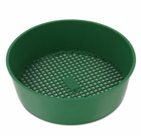 RVIFY Siembra Esparcidor Malla filtrante de plástico para tamiz de Suelo, para tamizar Piedras, filtrar, Herramientas para viveros, Flores y Jardines domésticos sembradora Manual